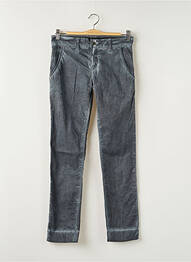 Pantalon 7/8 tissage popeline taille normale gris LUNATISME femme