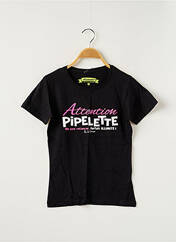T-shirt noir AVOMARKS pour fille seconde vue