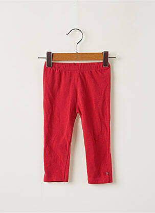 Legging coupe ajustée taille élastique rouge WEEK END A LA MER fille