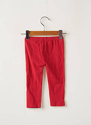 Legging coupe ajustée taille élastique rouge WEEK END A LA MER fille