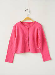 Gilet manches longues rose WEEK END A LA MER pour fille seconde vue