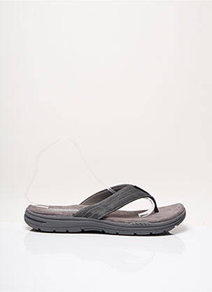 Tongs gris SKECHERS pour homme