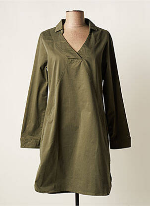 Robe mi-longue vert TBS pour femme