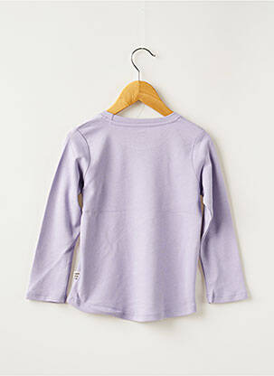 T-shirt stretch manches longues violet HELLO ELAÉ fille