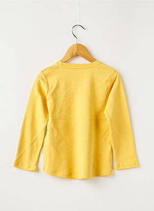 T-shirt stretch manches longues jaune HELLO ELAÉ fille