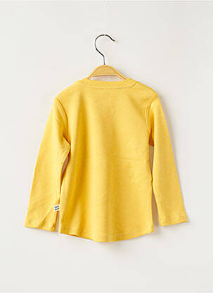 T-shirt stretch manches longues jaune HELLO ELAÉ fille