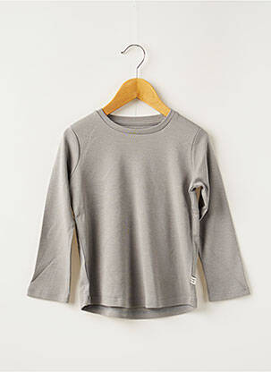 T-shirt stretch manches longues gris HELLO ELAÉ fille