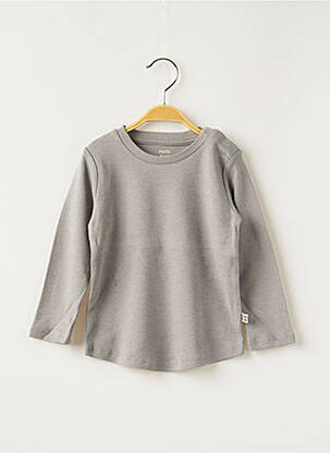 T-shirt stretch manches longues gris HELLO ELAÉ fille