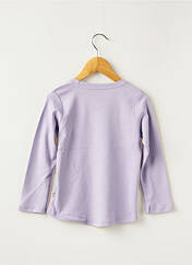 T-shirt violet HELLO ELAÉ pour fille seconde vue