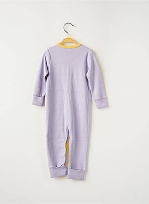 Pyjama fermeture pressionnée à l'entrejambe violet HELLO ELAÉ fille