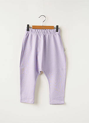 Sarouel taille normale taille élastique violet HELLO ELAÉ fille