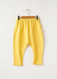 Pantalon slim stretch taille élastique jaune HELLO ELAÉ garcon