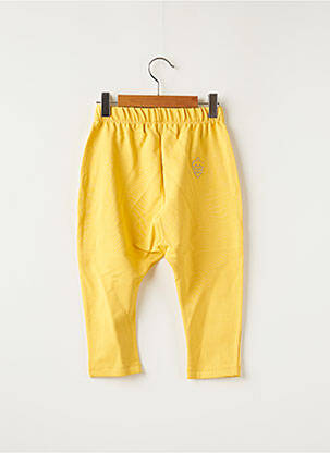 Pantalon slim stretch taille élastique jaune HELLO ELAÉ garçon