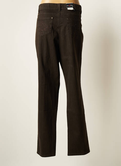 Pantalon droit marron ANNA MONTANA pour femme