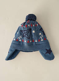 Bonnet imprimé fantaisie bleu ABSORBA garcon