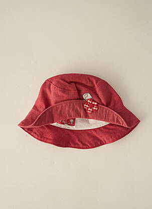 Chapeau rouge BECASSINE pour fille