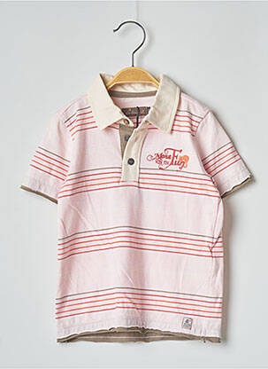 Polo coupe droite manches courtes rose JEAN BOURGET fille