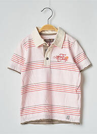 Polo coupe droite manches courtes rose JEAN BOURGET fille