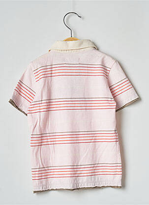 Polo coupe droite manches courtes rose JEAN BOURGET fille