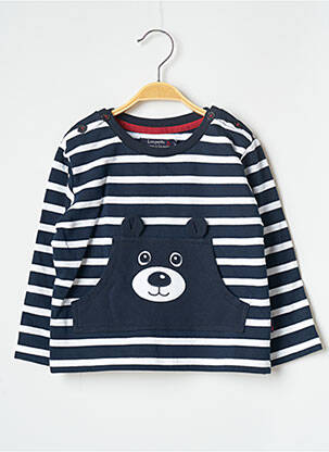 Pull bleu LES PETITS COEURS À LA MER pour garçon