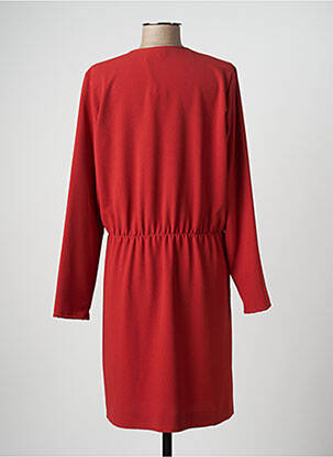 Robe mi-longue manches longues manches longues orange HARTFORD femme