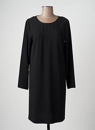 Robe mi-longue manches longues manches longues noir HARTFORD femme