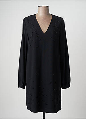 Robe courte fermeture zippée au dos manches longues noir PENNYBLACK femme