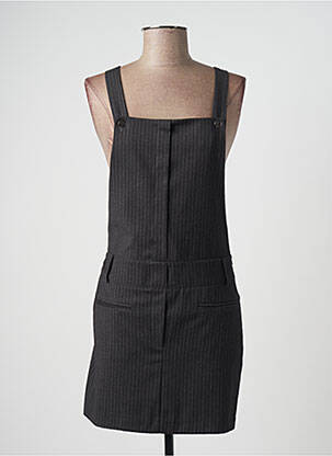 Robe courte coupe cintrée fines bretelles gris NEW LILY femme