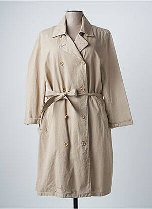 Trench tissage popeline sans capuche beige HARTFORD femme