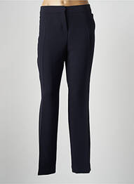 Pantalon slim tissage popeline taille normale bleu EMMA & CARO femme