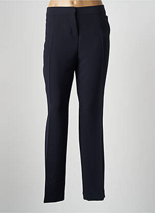 Pantalon slim tissage popeline taille normale bleu EMMA & CARO femme