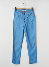 Pantalon slim stretch taille normale bleu MENSI COLLEZIONE femme