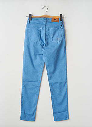 Pantalon slim stretch taille normale bleu MENSI COLLEZIONE femme