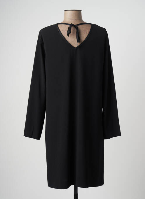 Robe mi-longue manches longues manches longues noir HARTFORD femme