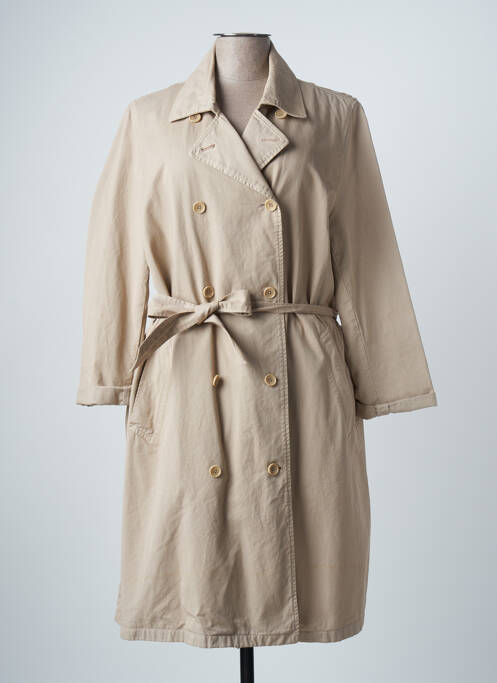 Trench tissage popeline sans capuche beige HARTFORD femme