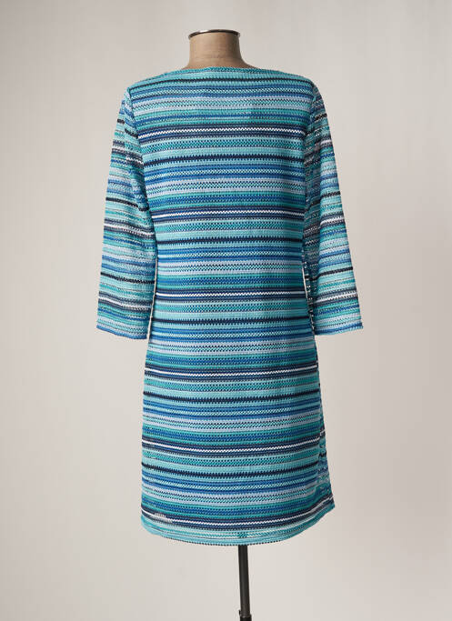 Robe mi-longue bleu HALOGENE pour femme