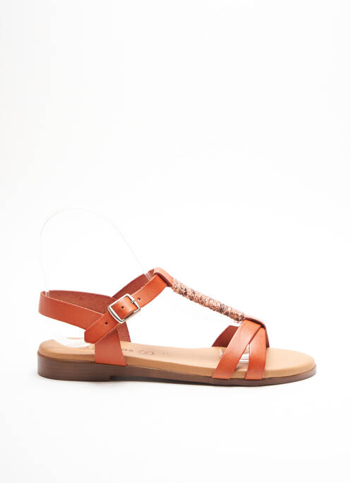 Sandales/Nu pieds orange EVA FRUTOS pour femme