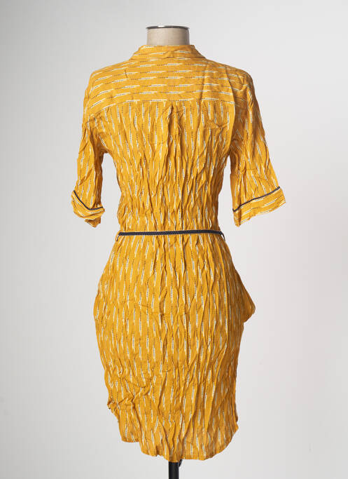 Robe mi-longue jaune LA PETITE FRANCAISE pour femme