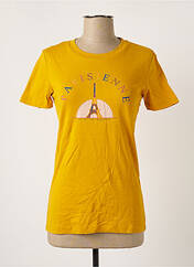 T-shirt jaune LA PETITE FRANCAISE pour femme seconde vue