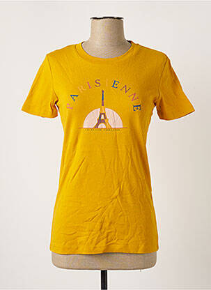 T-shirt jaune LA PETITE FRANCAISE pour femme