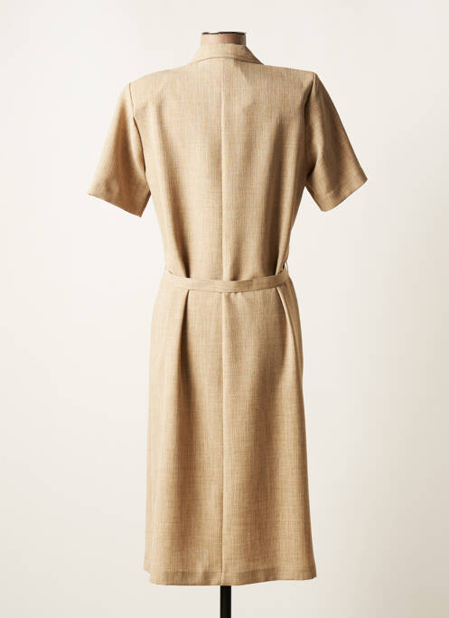 Robe mi-longue beige GEVANA pour femme