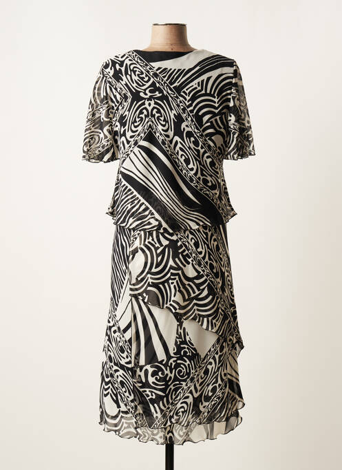 Robe mi-longue noir JEAN DELFIN pour femme