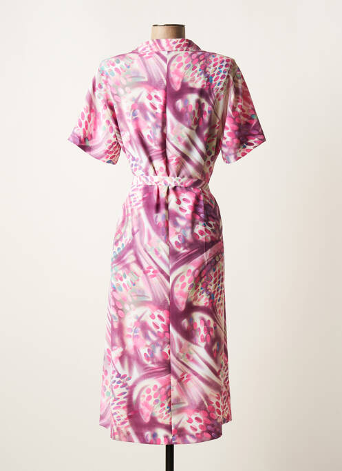 Robe mi-longue rose GRIFFON pour femme