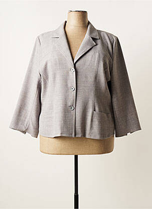 Blazer poches gris GEVANA femme