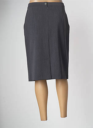 Jupe mi-longue stretch gris ANNE KELLY femme