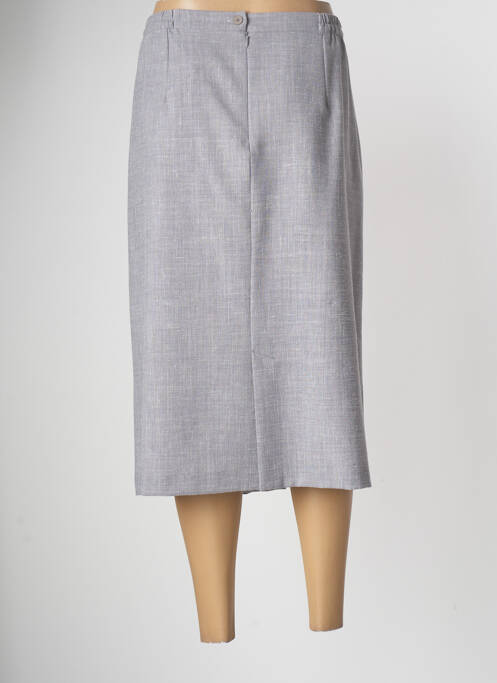 Jupe mi-longue gris GEVANA pour femme