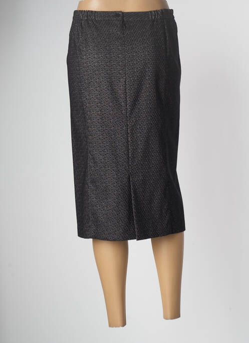 Jupe mi-longue noir GEVANA pour femme