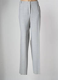 Pantalon droit taille à pinces taille haute gris PAUPORTÉ femme