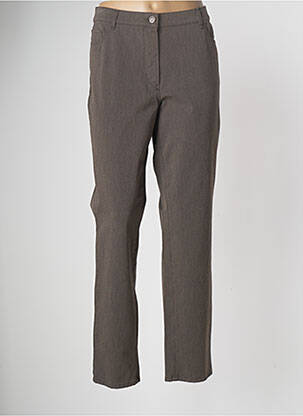 Pantalon droit stretch taille normale marron ATELIER GARDEUR femme
