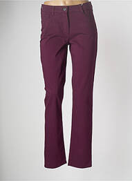 Pantalon slim tissage popeline taille normale violet ATELIER GARDEUR femme